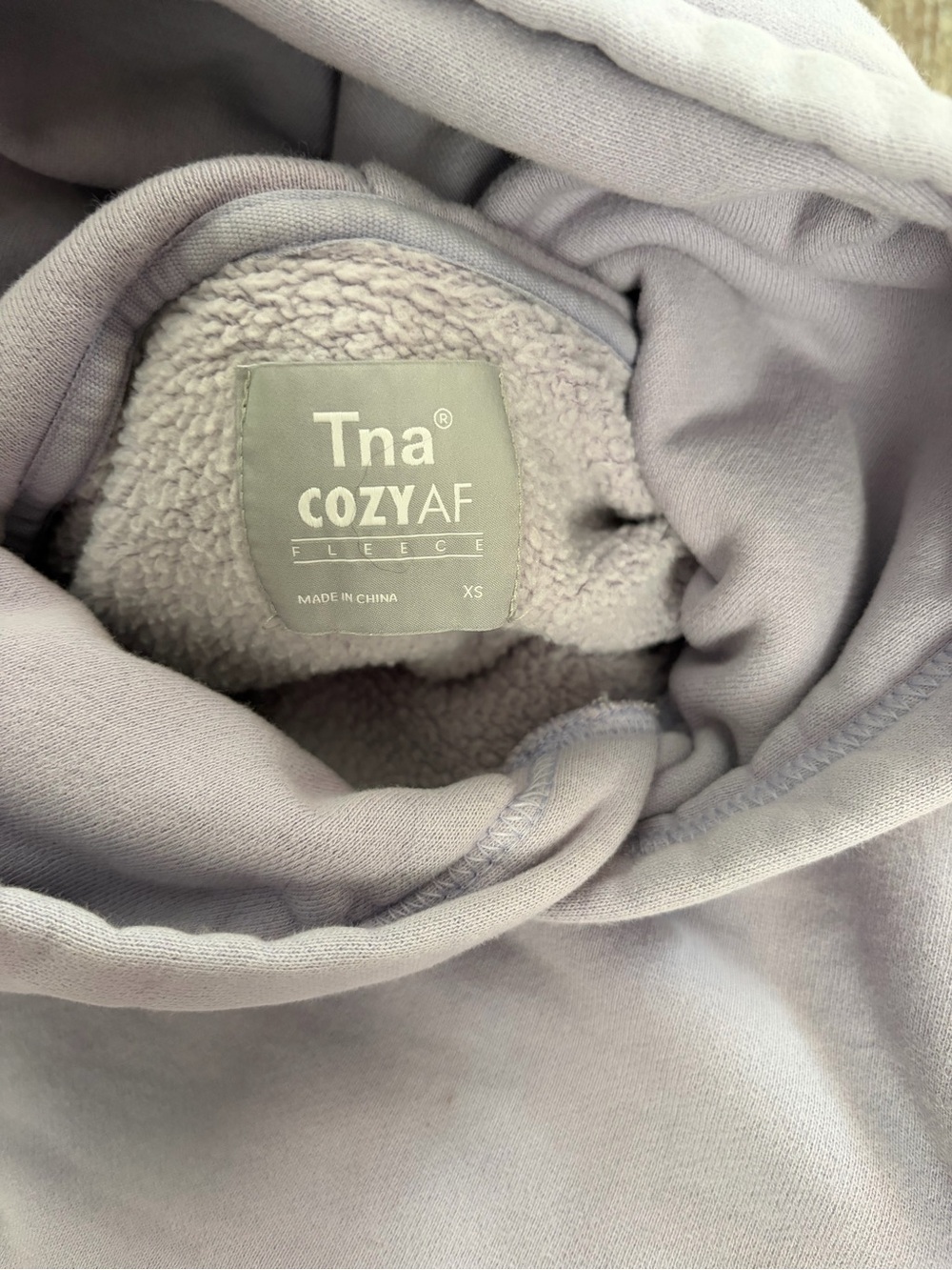 Aritiza’s TNA Cozy AF Fleece Hoodie XSmall